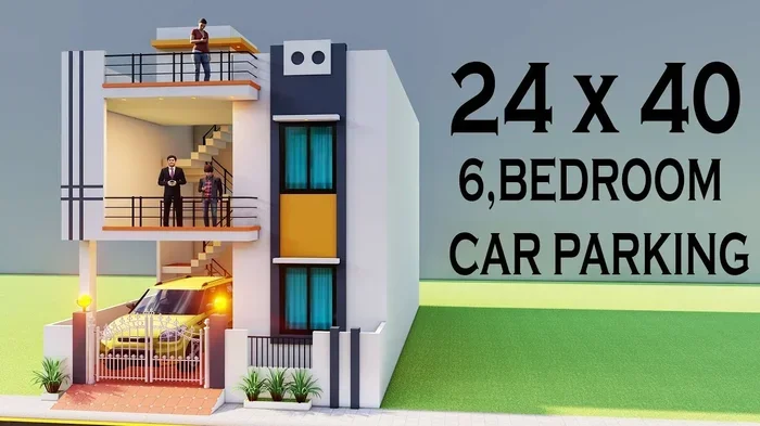24 40 House Plan with Car Parking Layout Inspiration